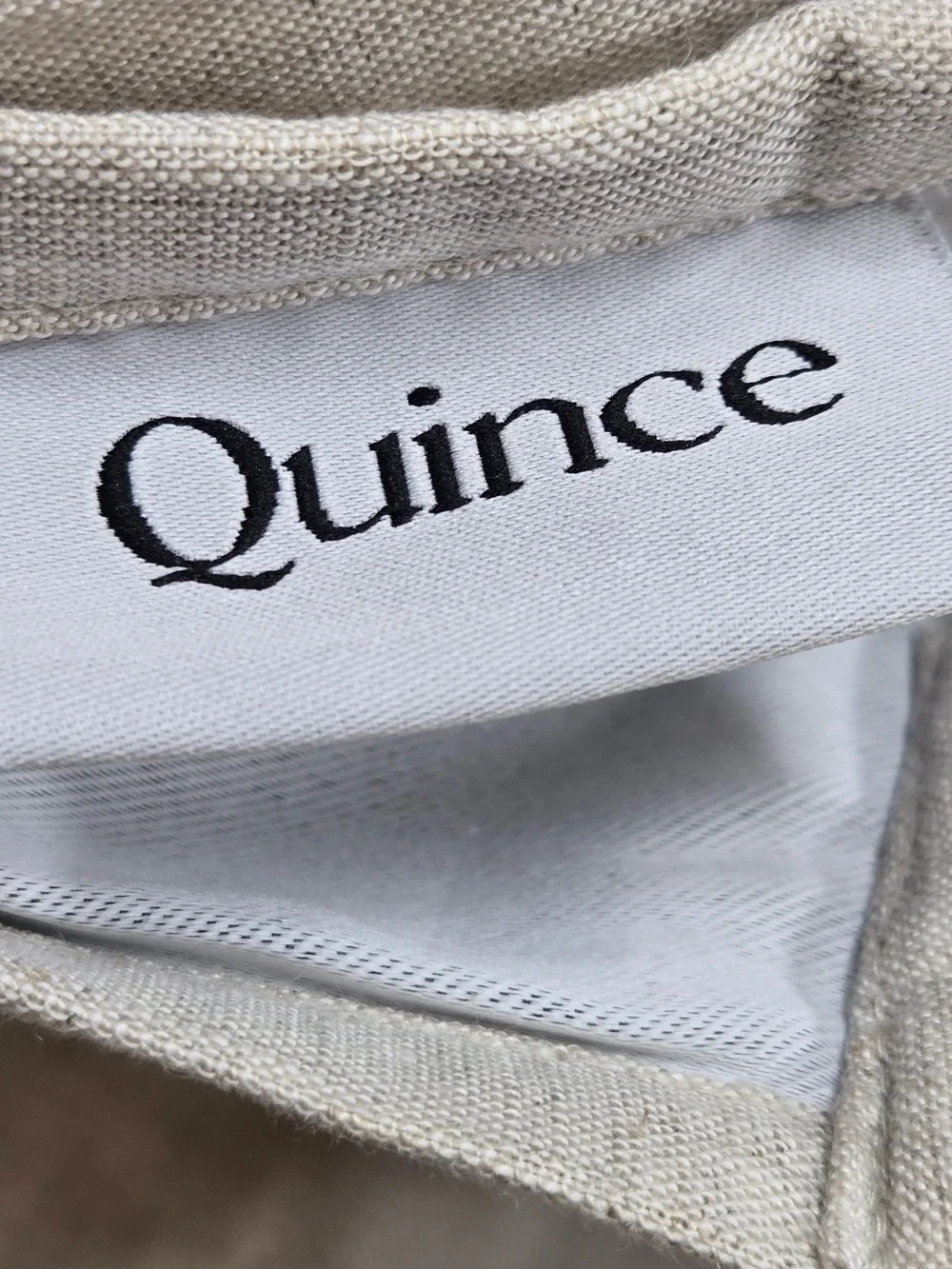 NWOT QUINCE Set Of 2 48x96 European Linen True Blackout Curtains Flax 0007